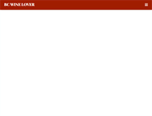 Tablet Screenshot of bcwinelover.com